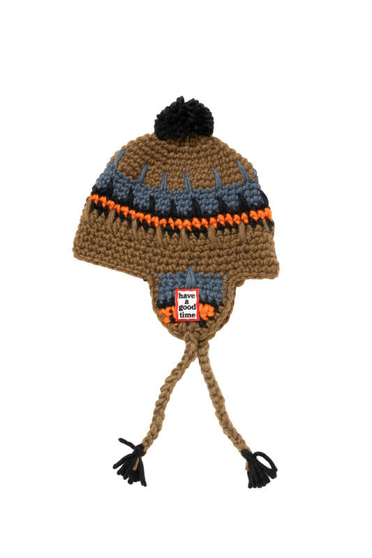 FRAME PATCH EARFLAP BEANIE