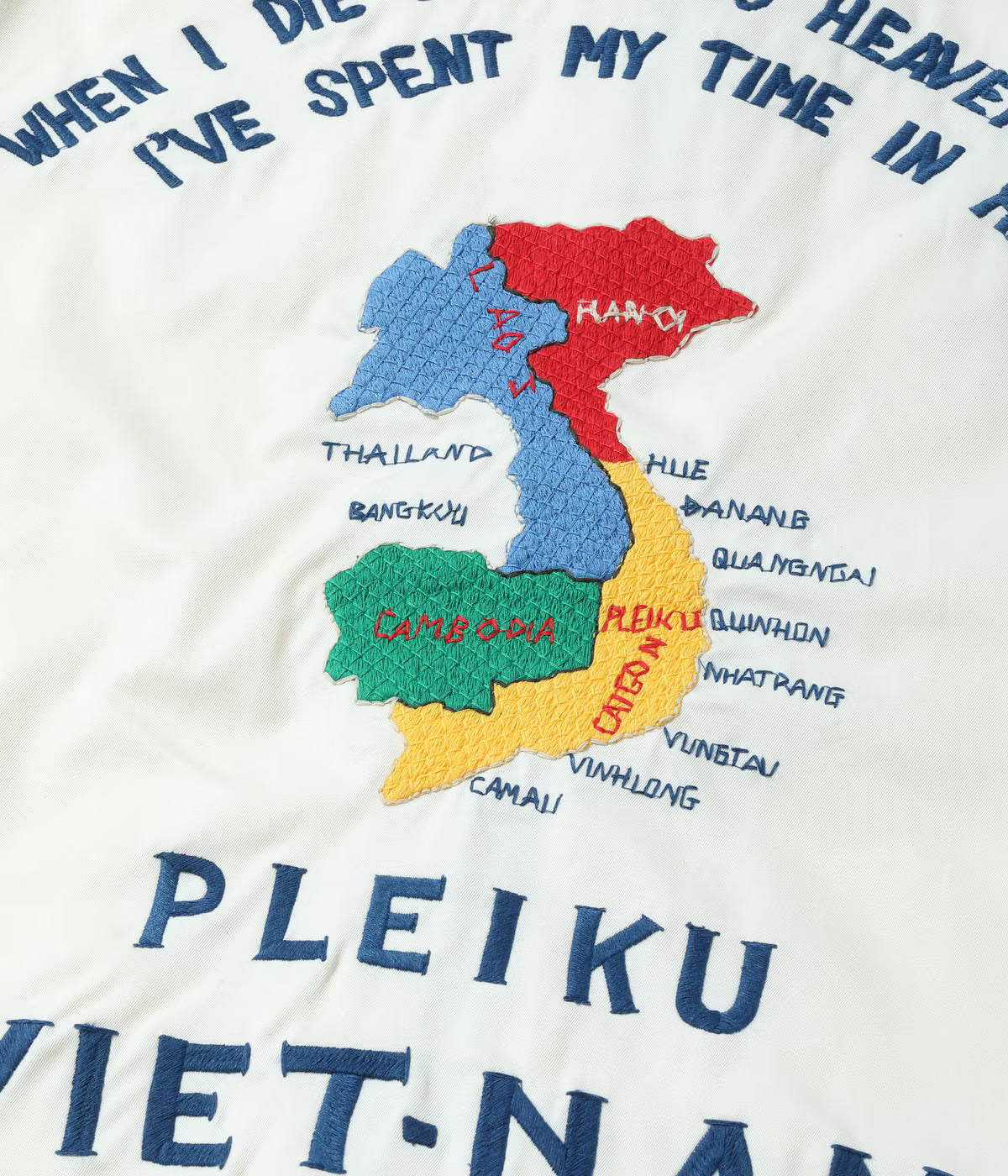 Mid 1960s Style Cotton Vietnam Jacket “VIETNAM MAP” TT15892