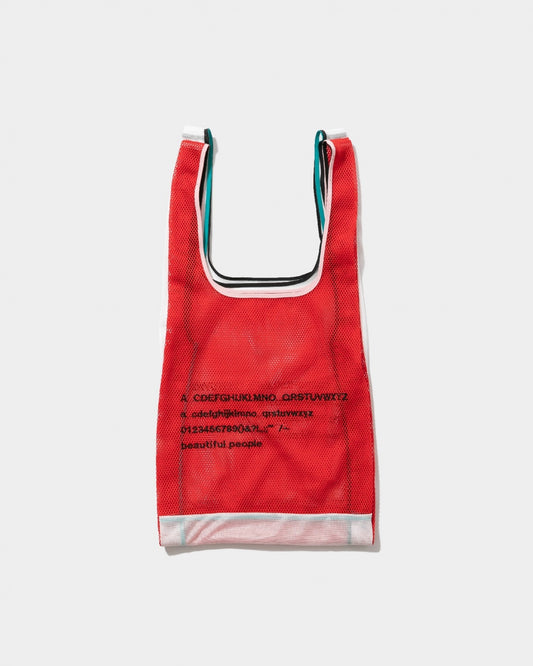 alphabet embroidely marche flip bag