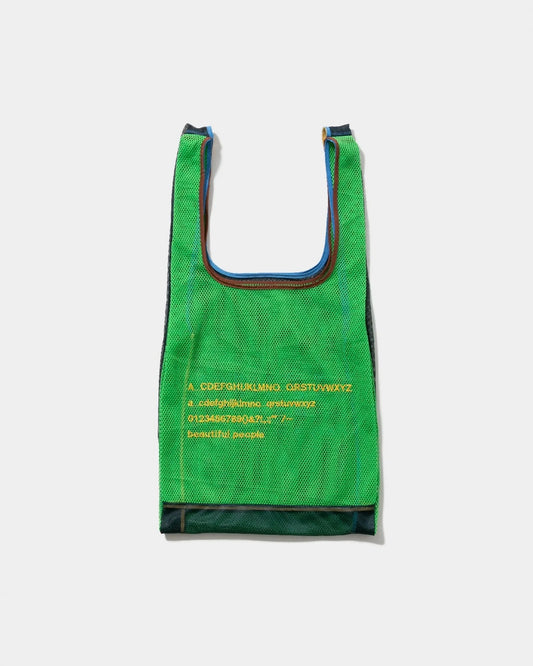 alphabet embroidely marche flip bag