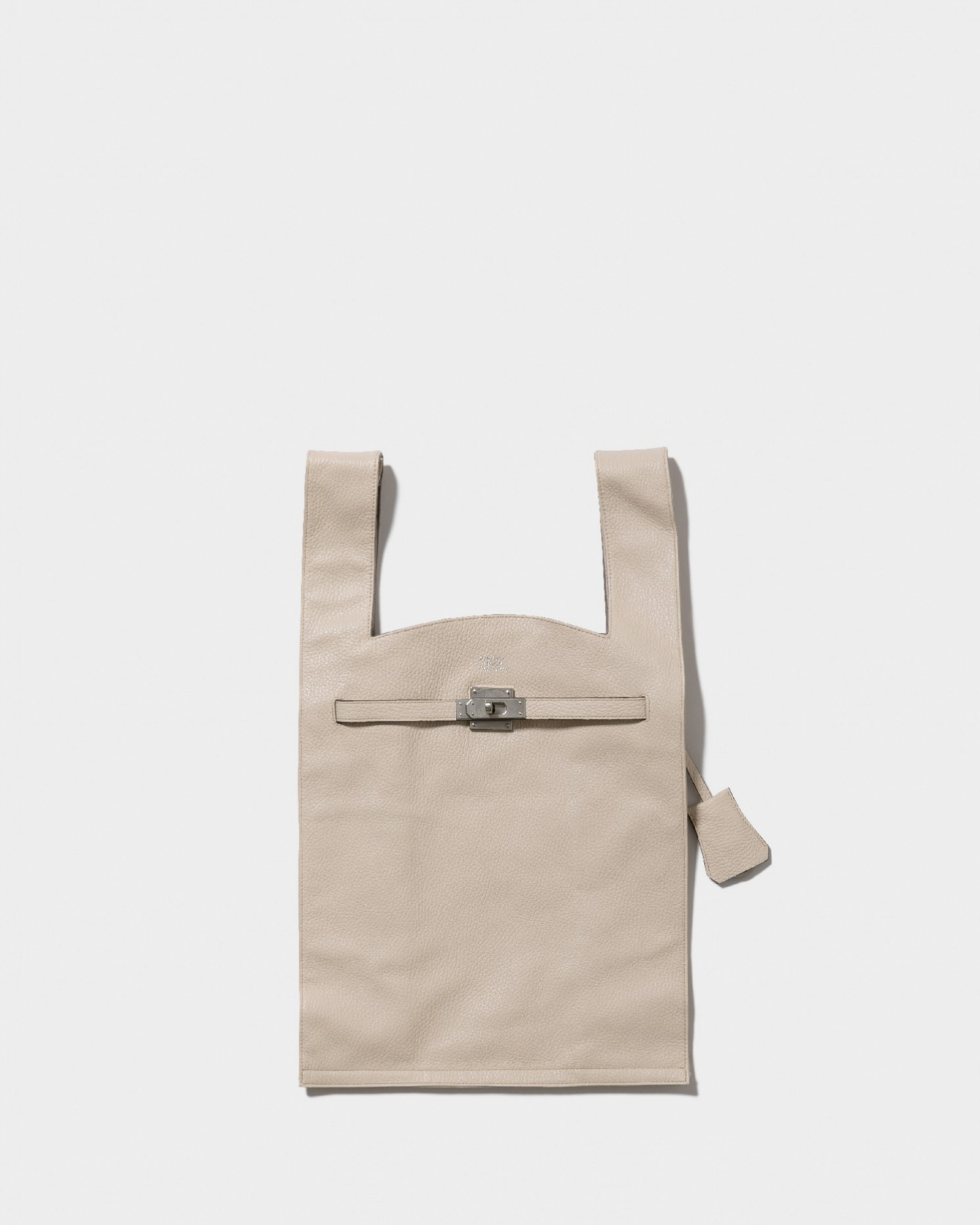 large market bag in shrink leather