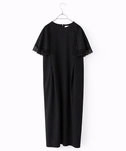 laced handkerchief sleeve one-piece