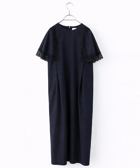 laced handkerchief sleeve one-piece
