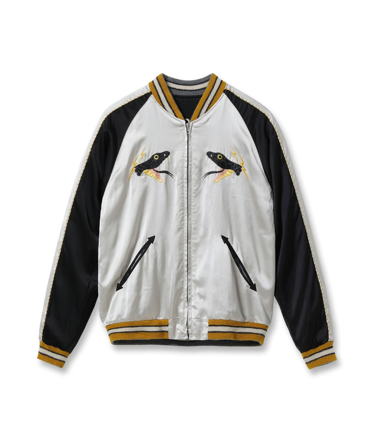 Acetate Souvenir Jacket TOYO ENTERPRISE 60th Anniversary Special Edition “BLACK SNAKE” × “RED SNAKE” TT15808-190