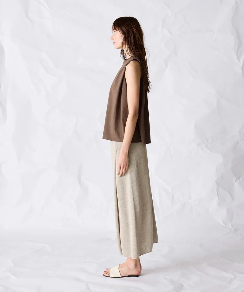 natural dye mint jersey sleeveless top