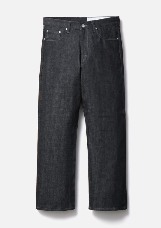 RIGID DENIM FULL CUT PANTS