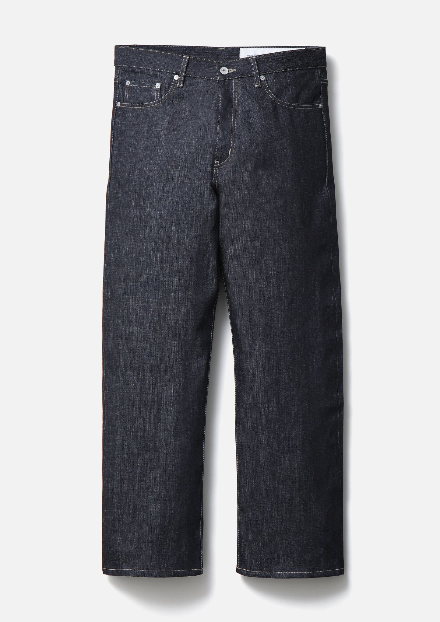 RIGID DENIM FULL CUT PANTS