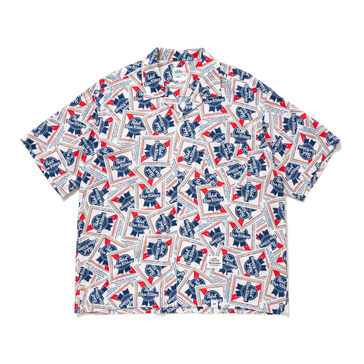 Pabst Ex. S/S OPEN COLLAR SHIRT "COLIN"