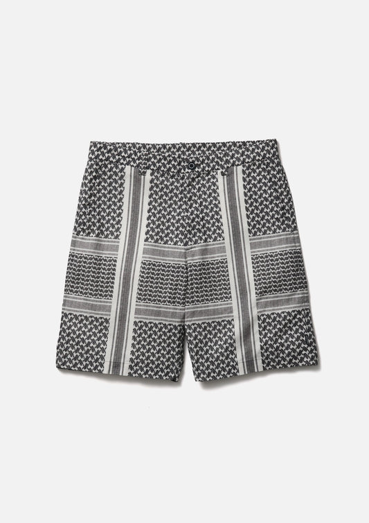 SHEMAGH PATTERN SHORT PANTS