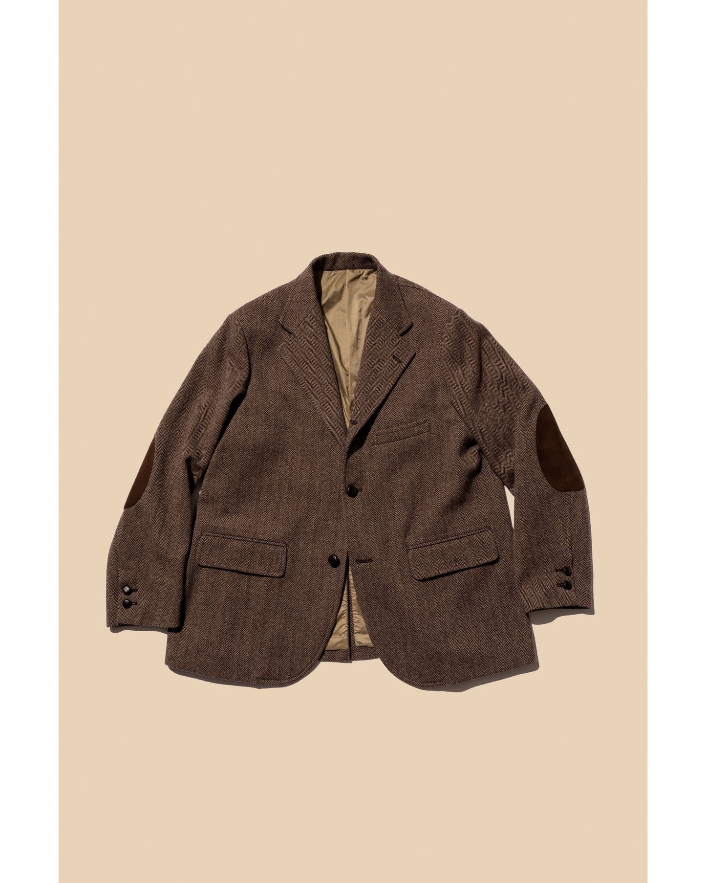 Unlikely Assembled Sports Coat Wool Tweed  BEIGE