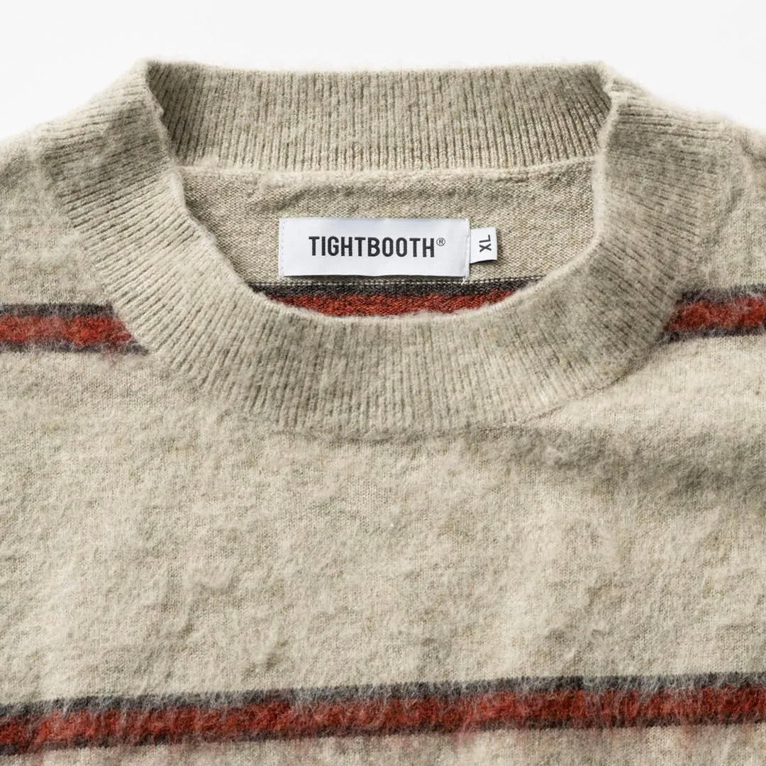 BORDER KNIT SWEATER