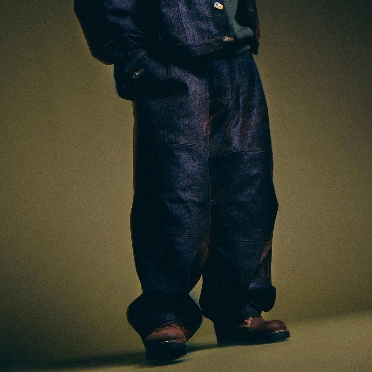 FLOCKY DENIM BALLOON PANTS