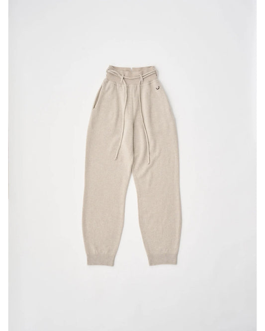 ex super fine woolen wool high-gauge knit pants
