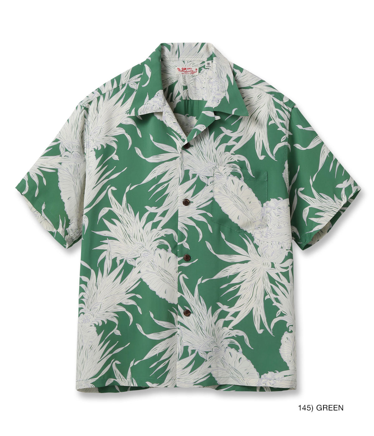 RAYON HAWAIIAN SHIRT “ISLAND PINEAPPLE” SS39413