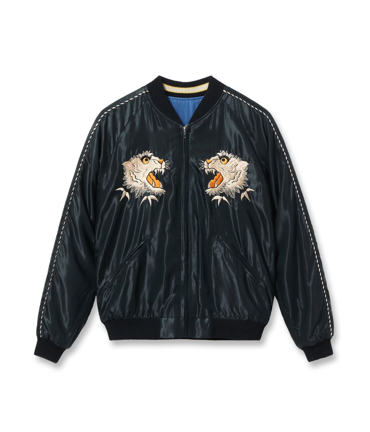 Mid 1950s Style Acetate Souvenir Jacket “WHITE TIGER” × “GOLD DRAGON”TT15790-119
