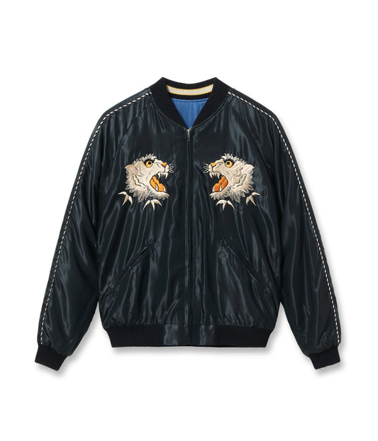 Mid 1950s Style Acetate Souvenir Jacket “WHITE TIGER” × “GOLD DRAGON”TT15790-119