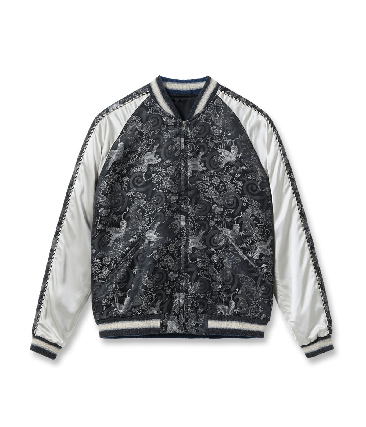 Early 1950s Style Rayon Brocade × Acetate Souvenir Jacket TOYO ENTERPRISE 60th Anniversary Special Edition “TIGER & DRAGON” (BROCADE) × “EAGLE” TT15717-119