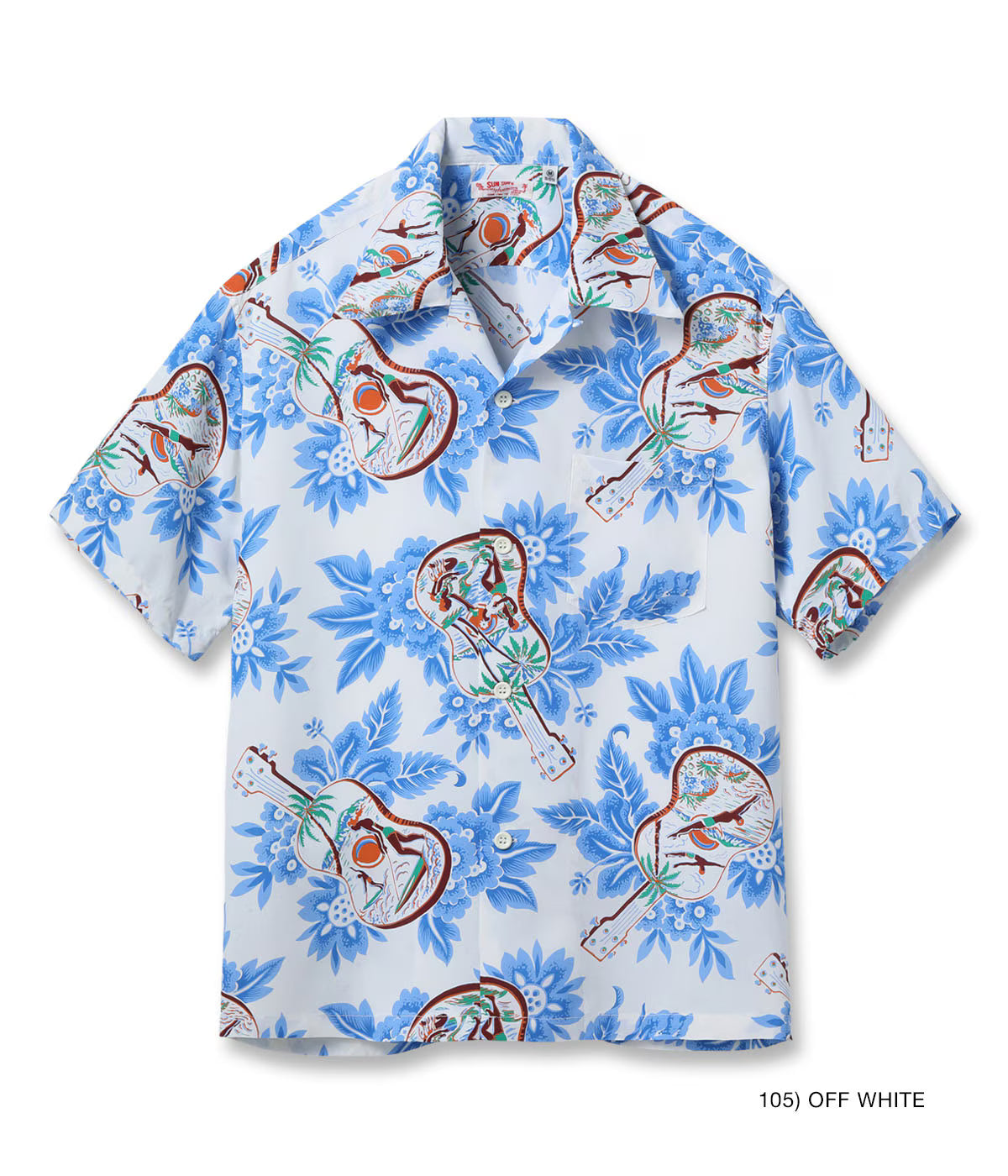 RAYON HAWAIIAN SHIRT “UKULELE MELODY”SS39613