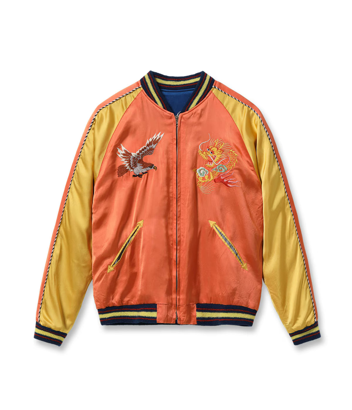 Late 1940s Style Acetate Souvenir Jacket KOSHO&CO. Special Edition "EAGLE & DRAGON" × "JAPAN MAP" TT15911-159