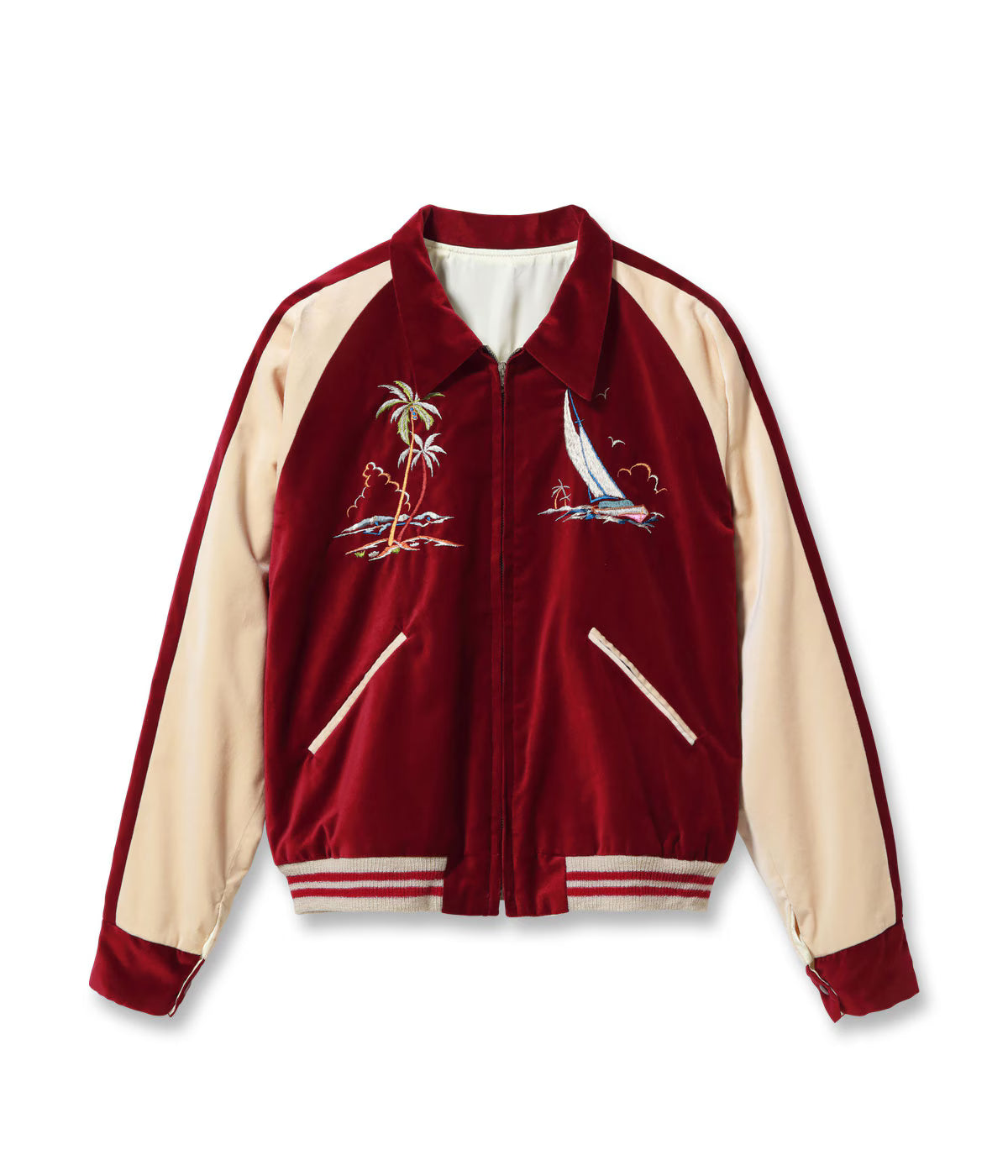 Late 1950s Style Velveteen × Acetate Souvenir Jacket “KOSHO & CO.” Special Edition “GUAM ISLANDS” × “SEAHORSE” TT16010-170