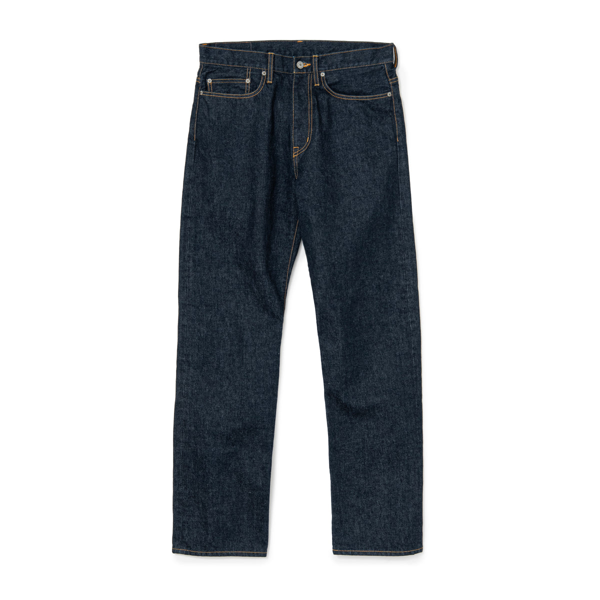 DARK INDIGO DENIM PANTS ONE WASH