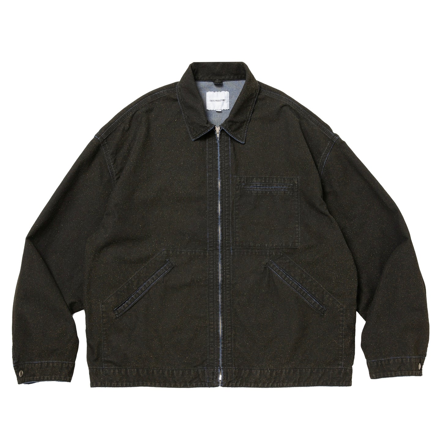 Grainy Denim Work Jacket