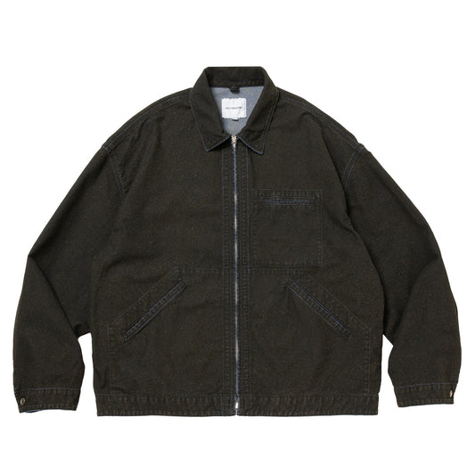 Grainy Denim Work Jacket
