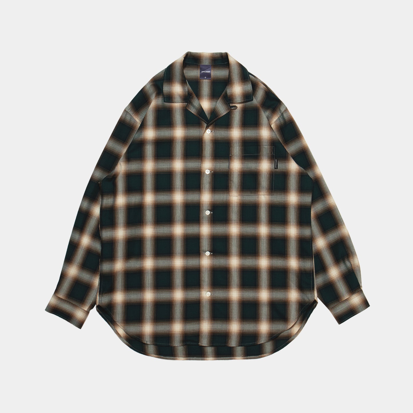 Ombre Check L/S Aloha Shirt