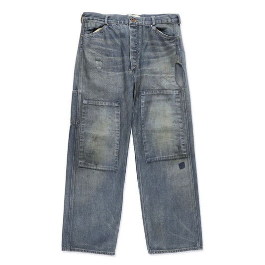 MINER'S REPAIRED DENIM WORK PANTS
