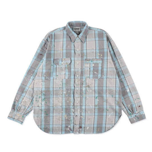 PAINTER'S PAINT STAINED FLANNEL SHIRT