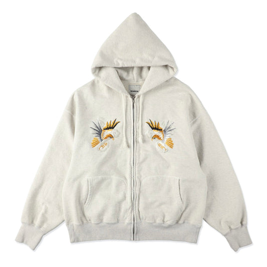 SUKAJAN EMB ZIP HOODIE AGED