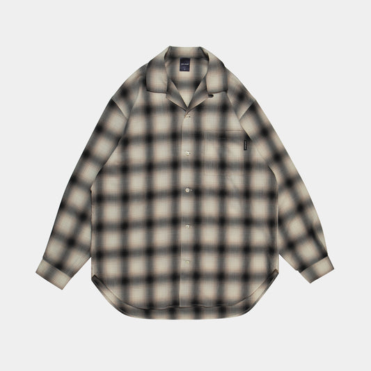 Ombre Check L/S Aloha Shirt