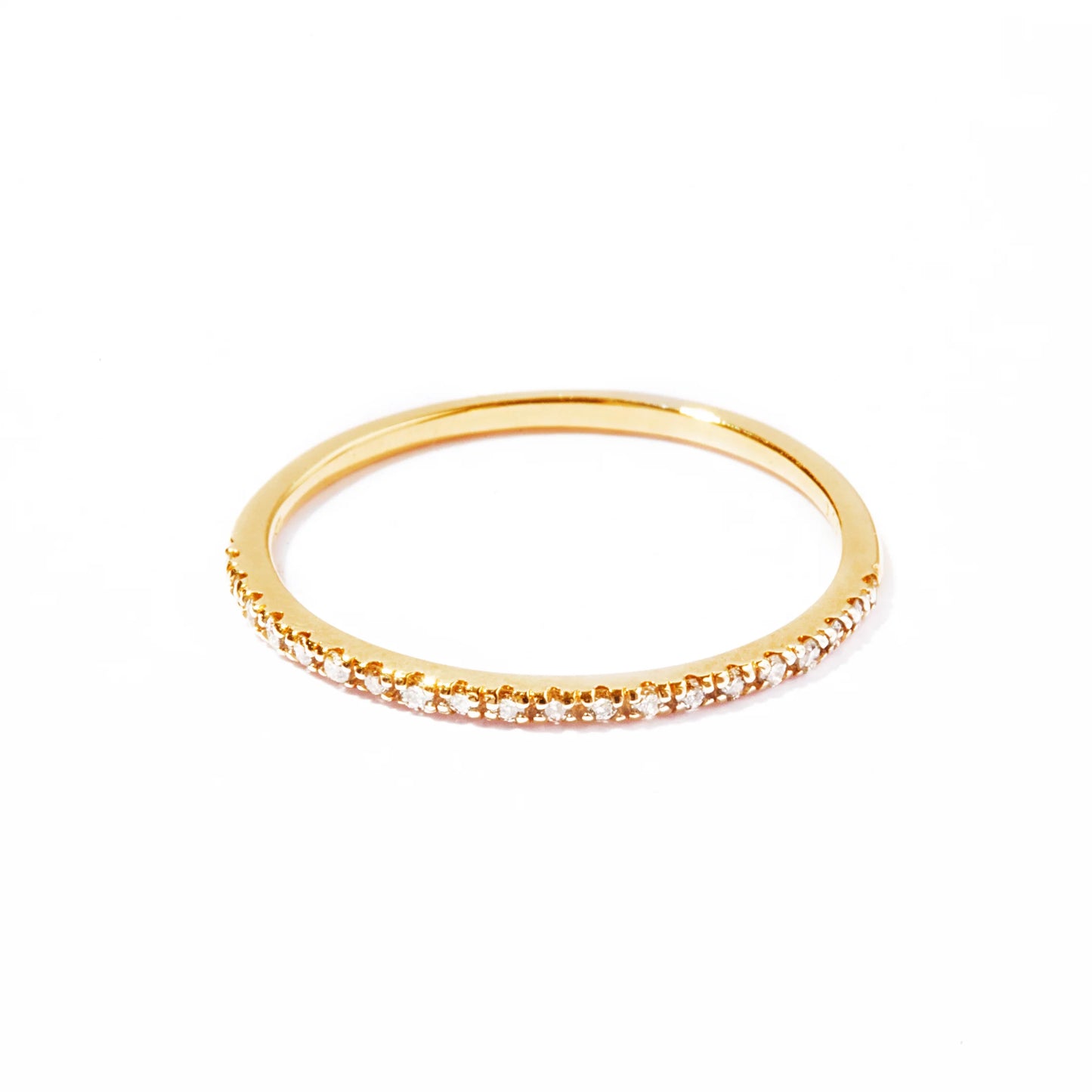 diamond half eternity ring