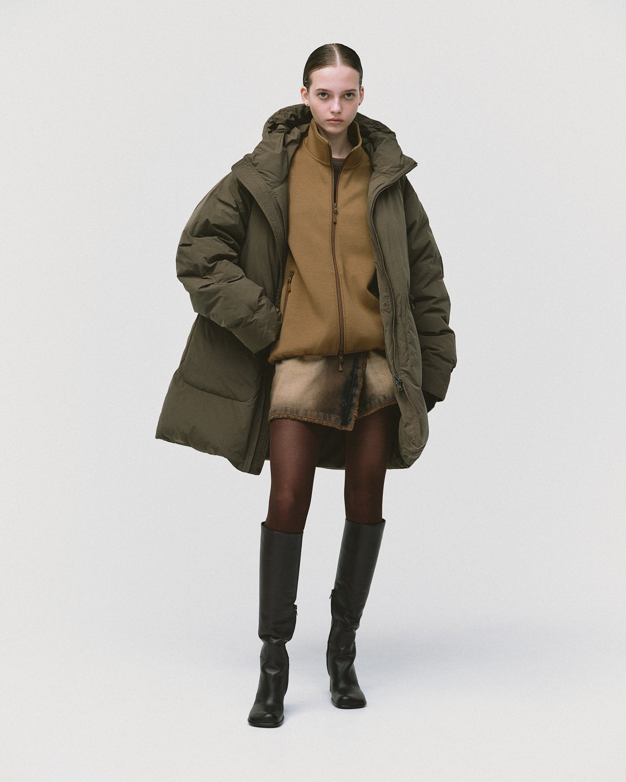 W's TECH 2WAY CADED DOWN PARKA