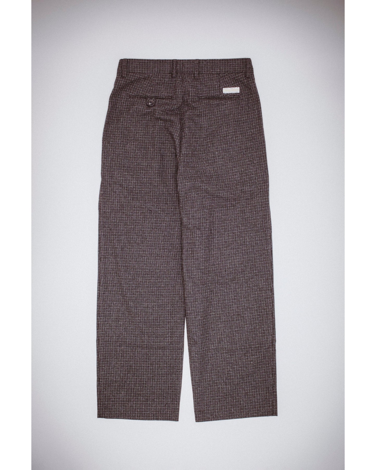 Baggy Plaited Wool Trouser