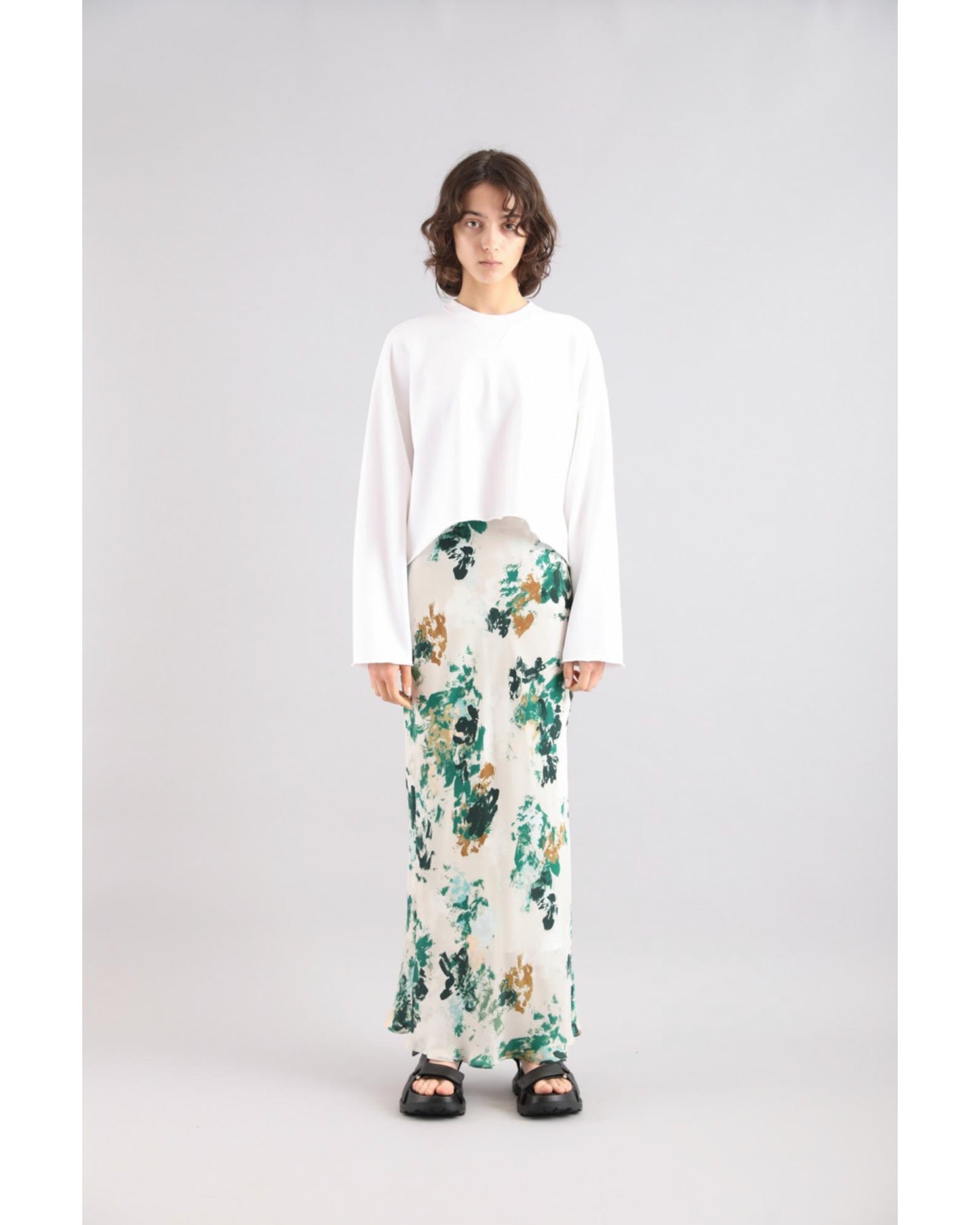 EXTRA FINE FLEECE CROPPED TOP