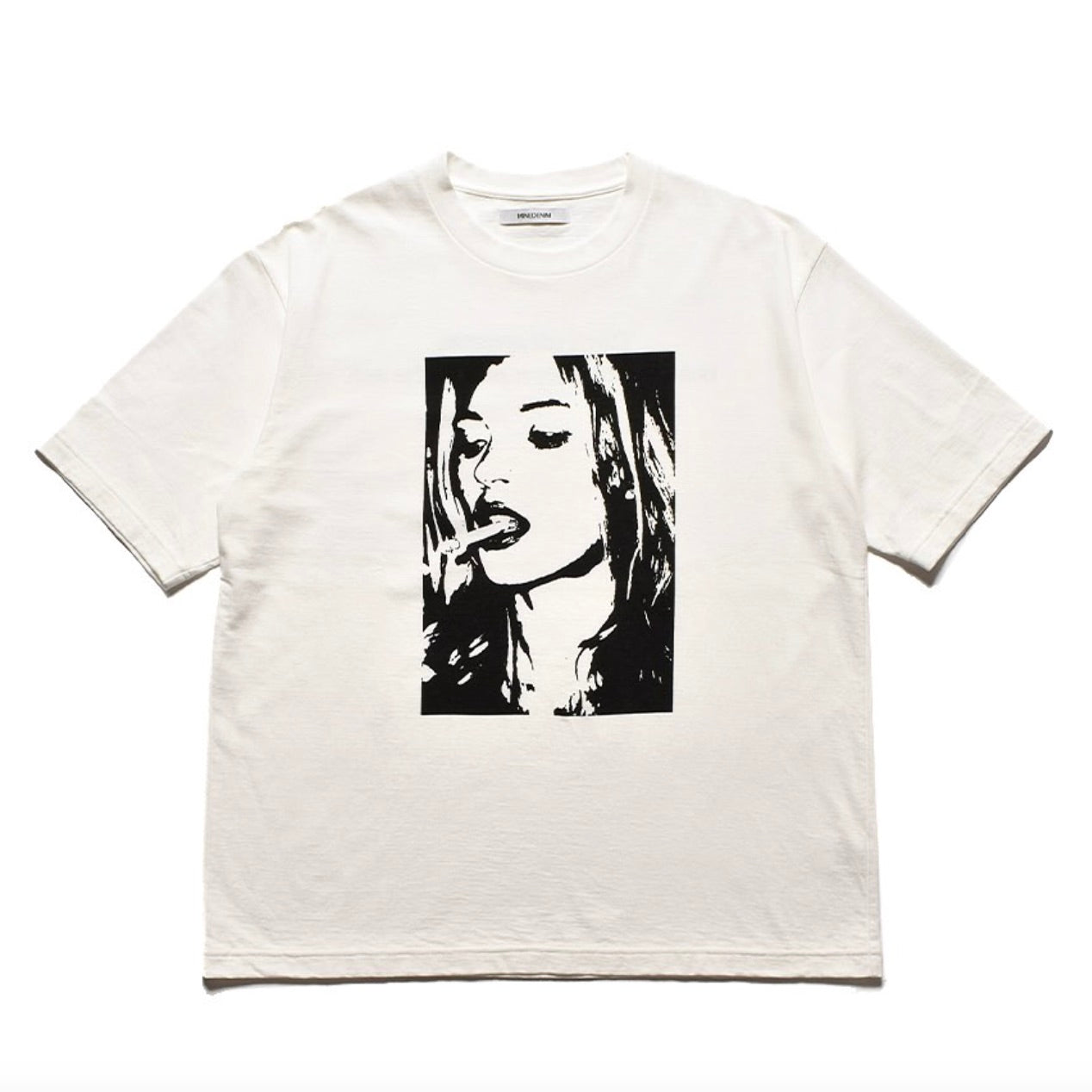 Monochrome Two tone Face Crewneck T-SH