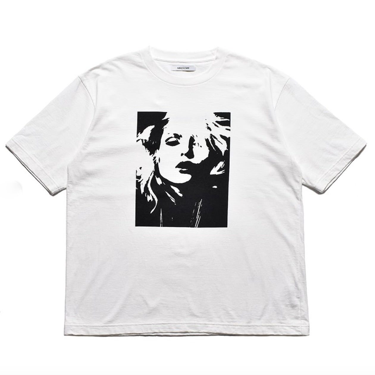 Monochrome Two tone Face Crewneck T-SH