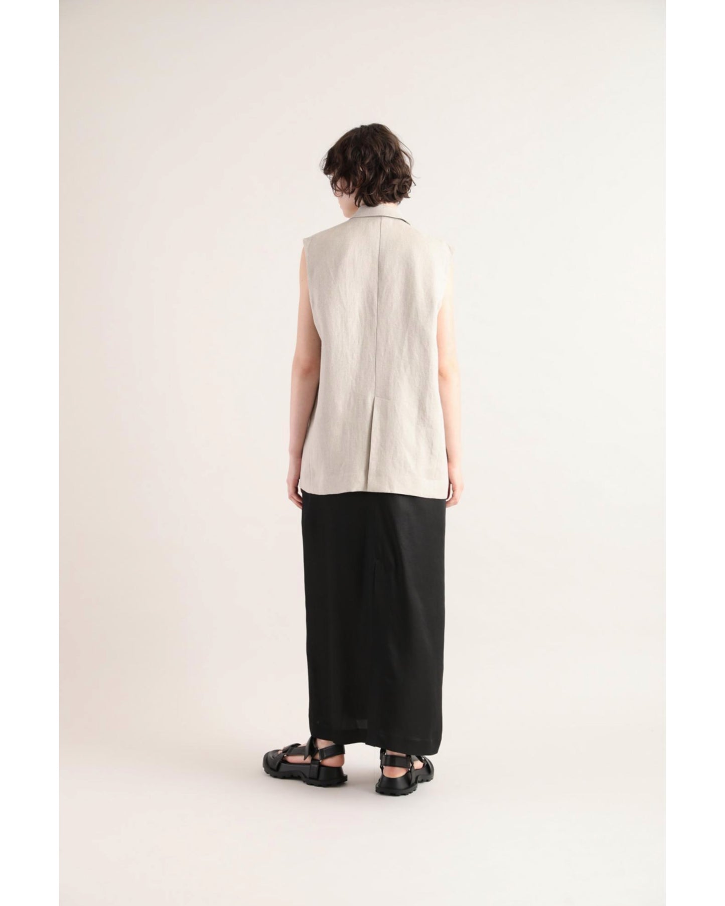 LINEN TWILL GILET