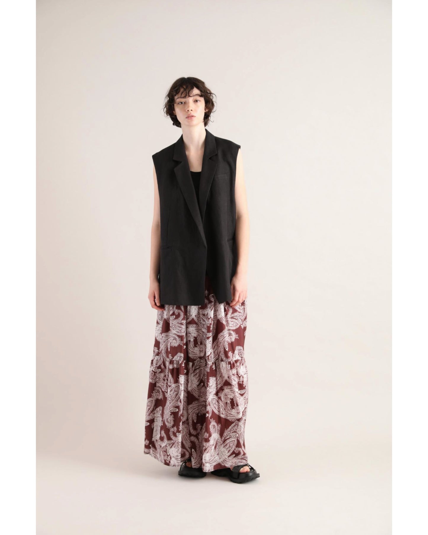 LINEN TWILL GILET