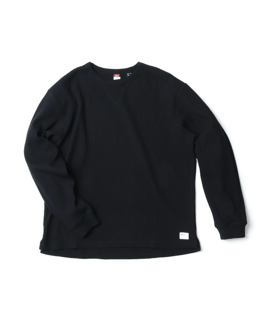 ECO HYBRID BOX WAFFLE L/S TEE