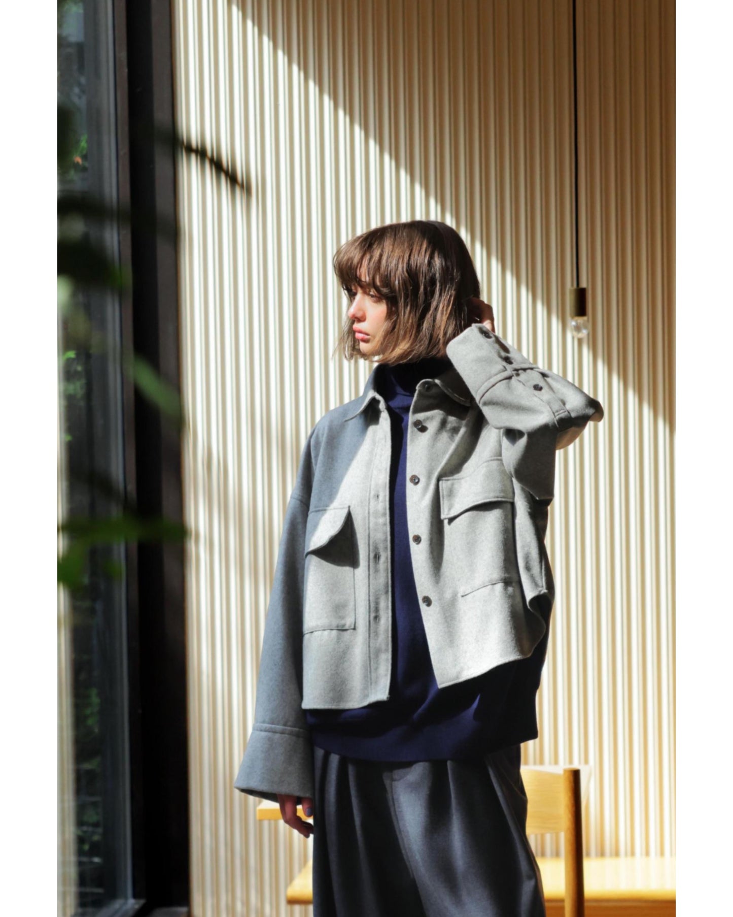 H.COUNT FLANNEL SHIRT JACKET