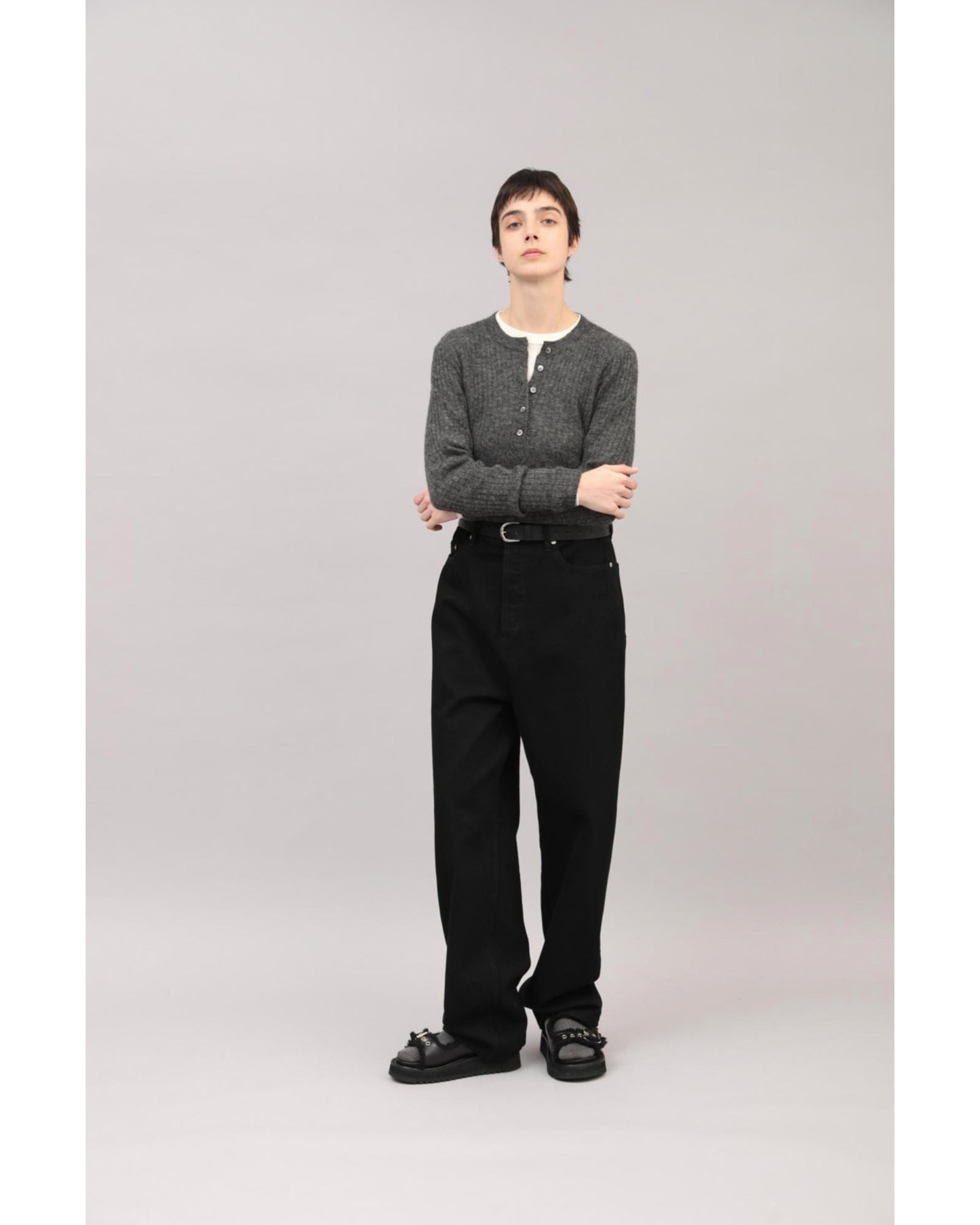 EXTRA FINE MOHAIR RIB TOP