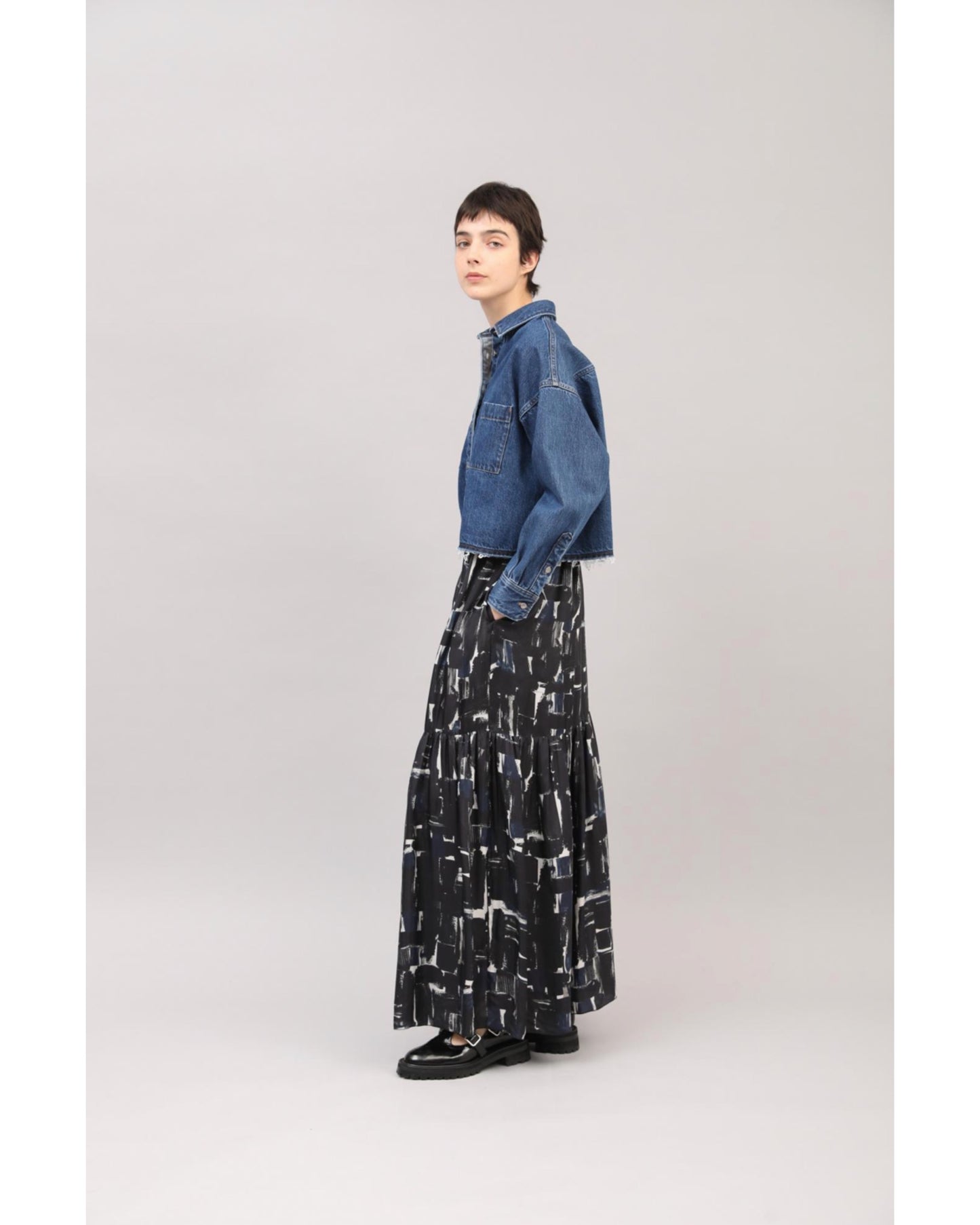 BRUSH PAINTING SKIRT