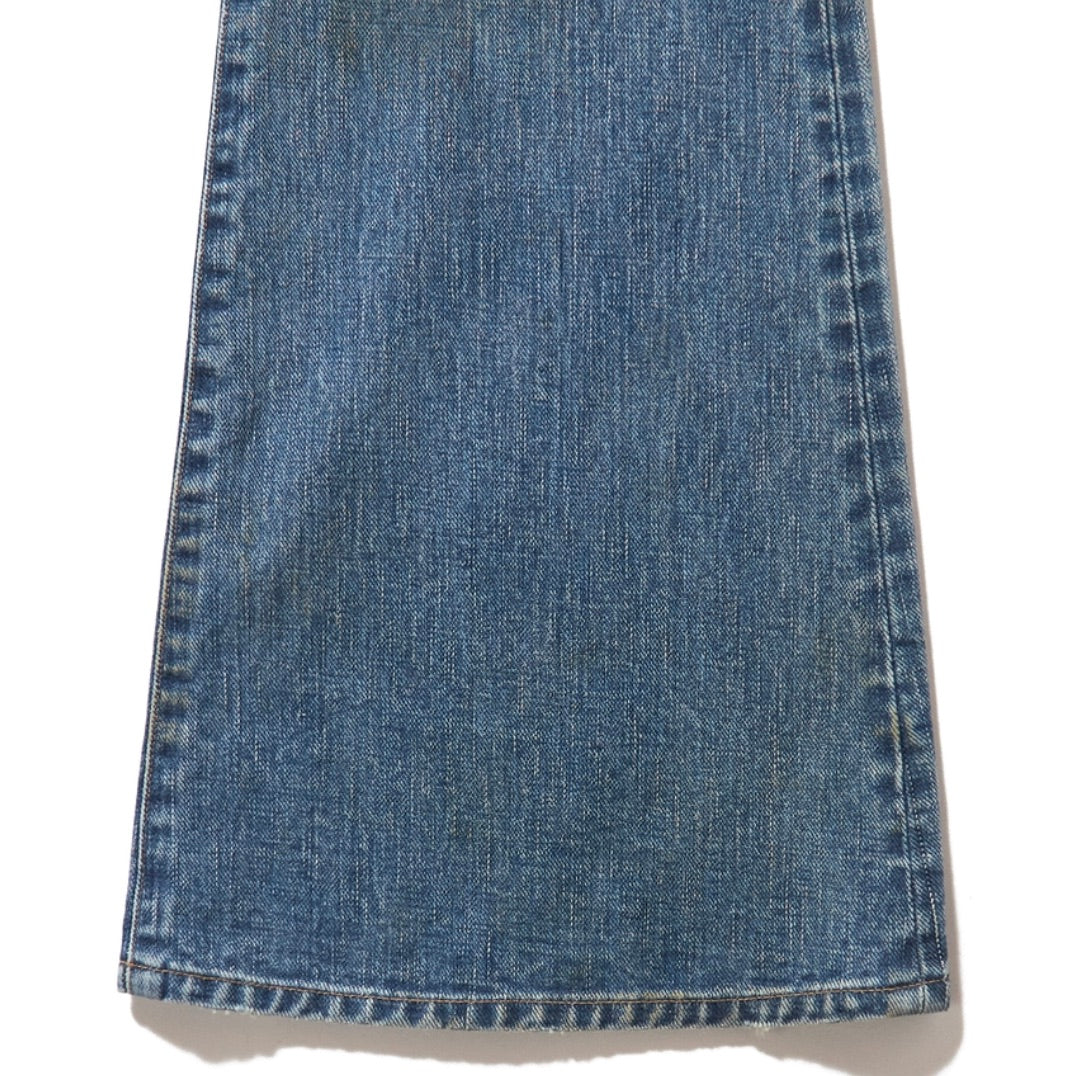 FADED MODERN DENIM PANTS FLARED CUT