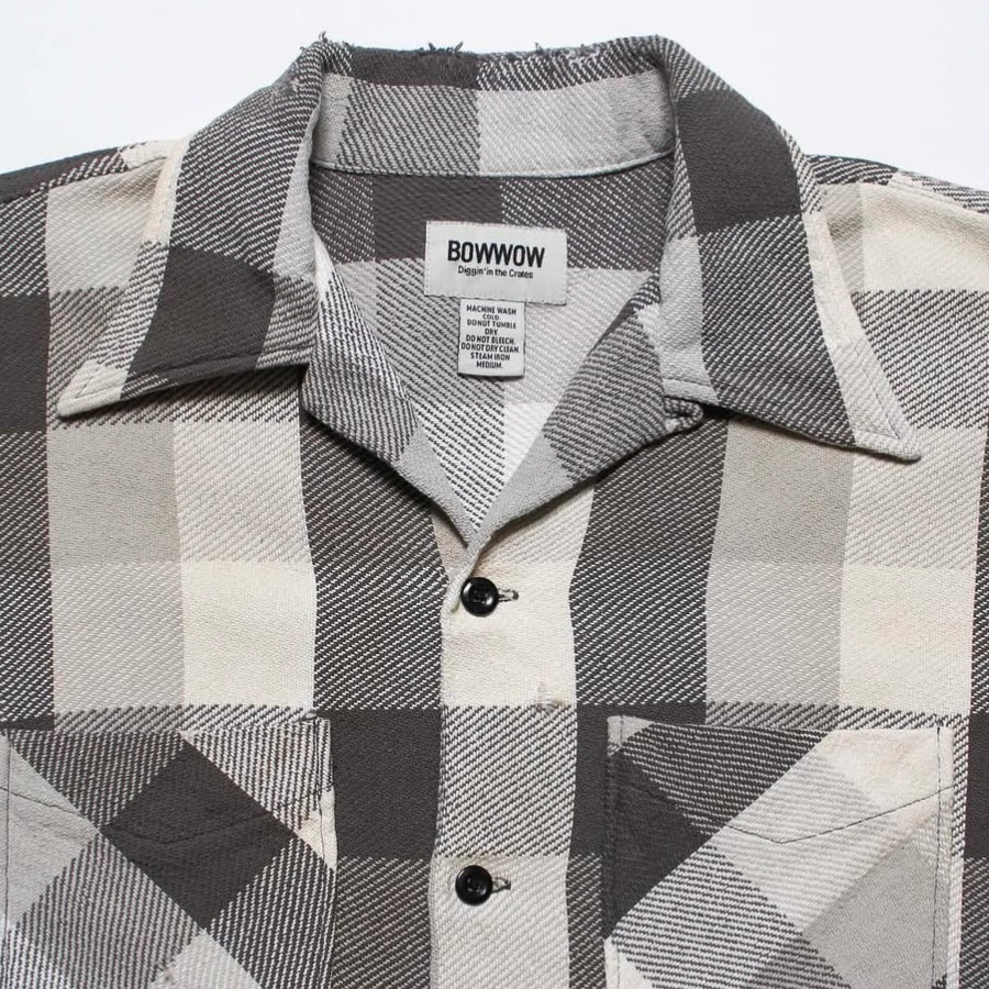 DAMAGED AND STAINED FLANNEL SHIRT