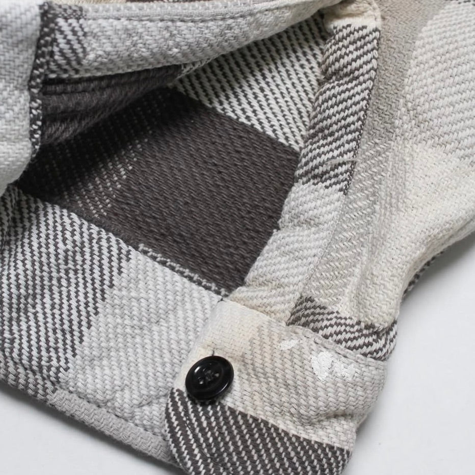 DAMAGED AND STAINED FLANNEL SHIRT