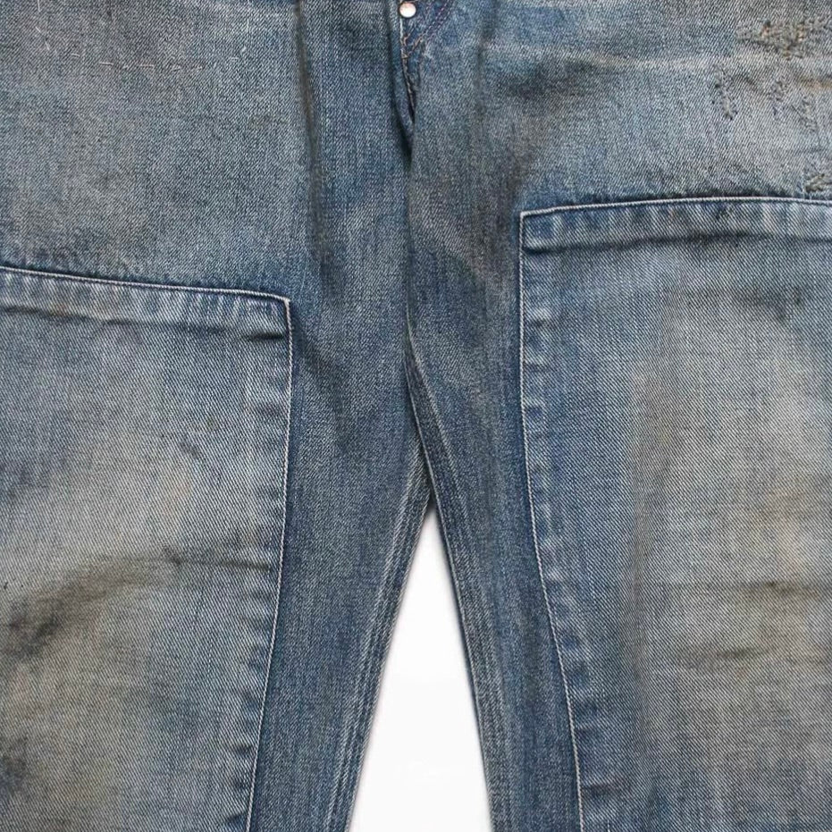 MINER'S REPAIRED DENIM WORK PANTS
