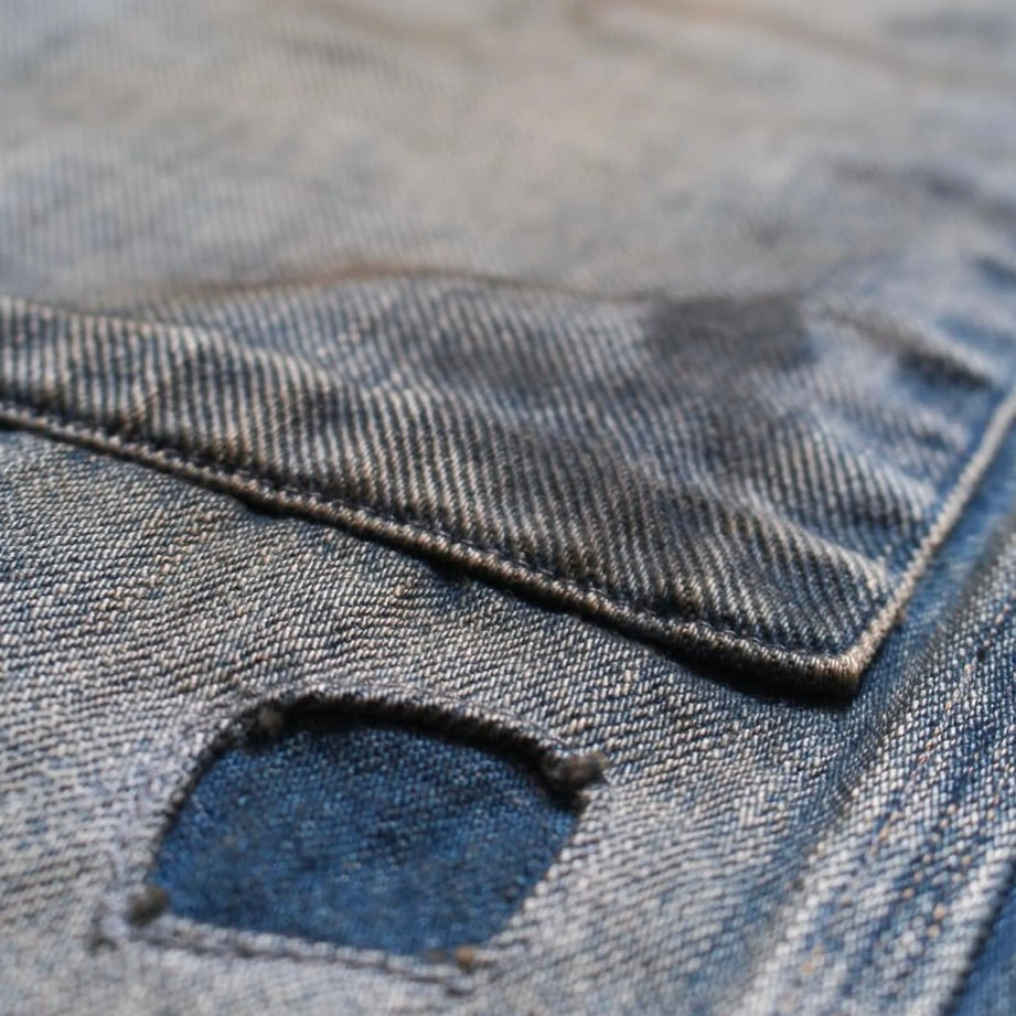 MINER'S REPAIRED DENIM WORK PANTS