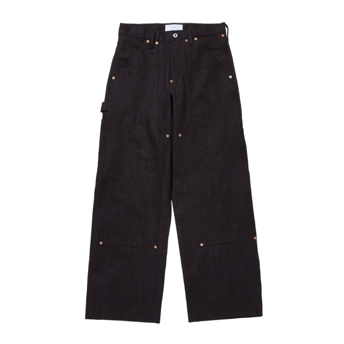 TWISTED HEATHER DENIM PANTS DOUBLE KNEE